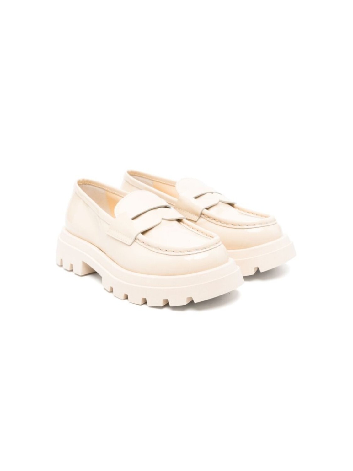 

Лакированные лоферы Gallucci Kids, нейтральный цвет