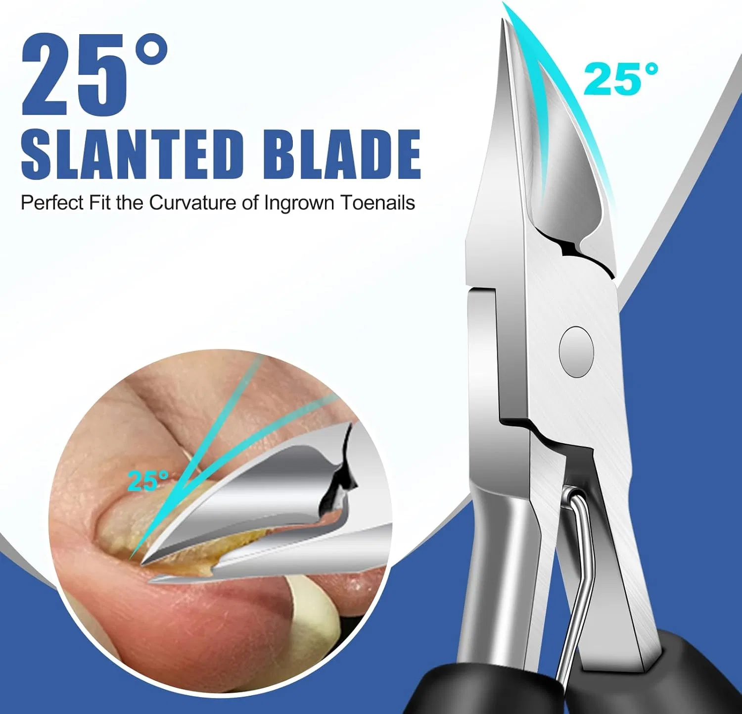 Набор кусачек для толстых ногтей с широким раскрытием Fumax, Nail Clippers Set — фото 2
