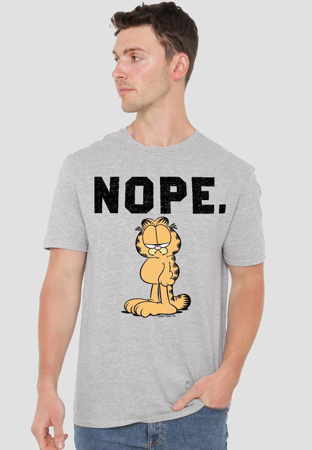 

Футболка с принтом GARFIELD NOPE Cotton Soul, серый