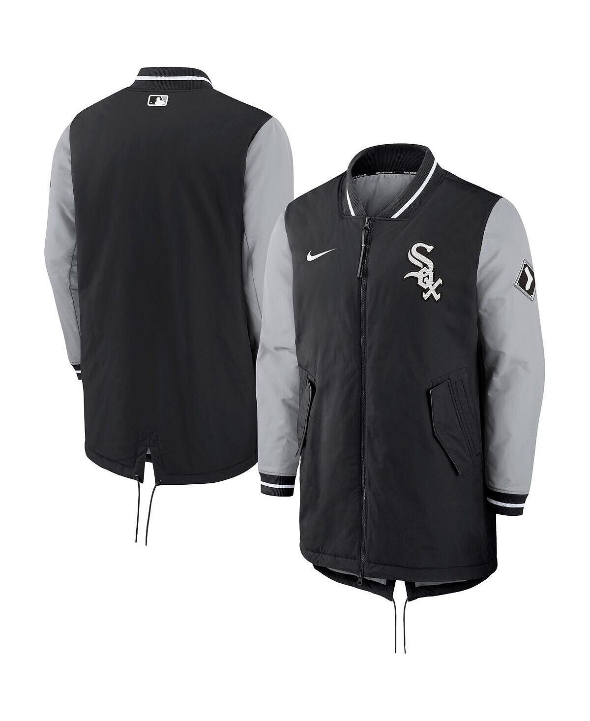

Мужская черная куртка с молнией во всю длину Chicago White Sox Dugout Performance Nike, Черный, Мужская черная куртка с молнией во всю длину Chicago White Sox Dugout Performance Nike