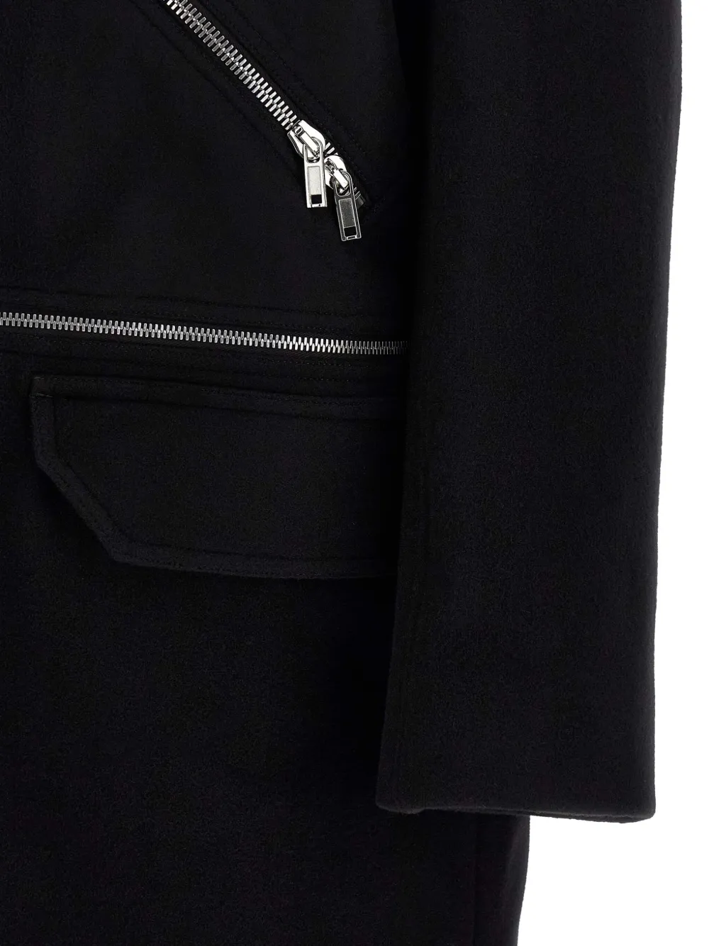 Пальто Blixa Jumbo Mac на молнии Rick Owens, черный — фото 4