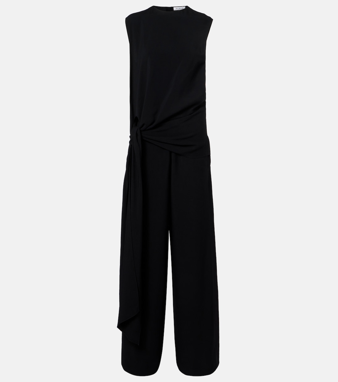 

Комбинезон из джерси с завязками и сборками Alaïa, Noir Alaia