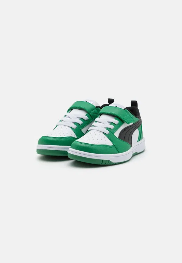 Кроссовки rebound v6 Puma, White/Black/Archive Green — фото 2