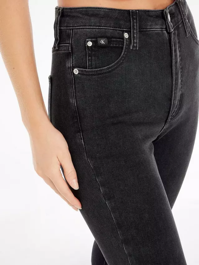 Джинсы Calvin Klein High Rise Skinny, черный — фото 3
