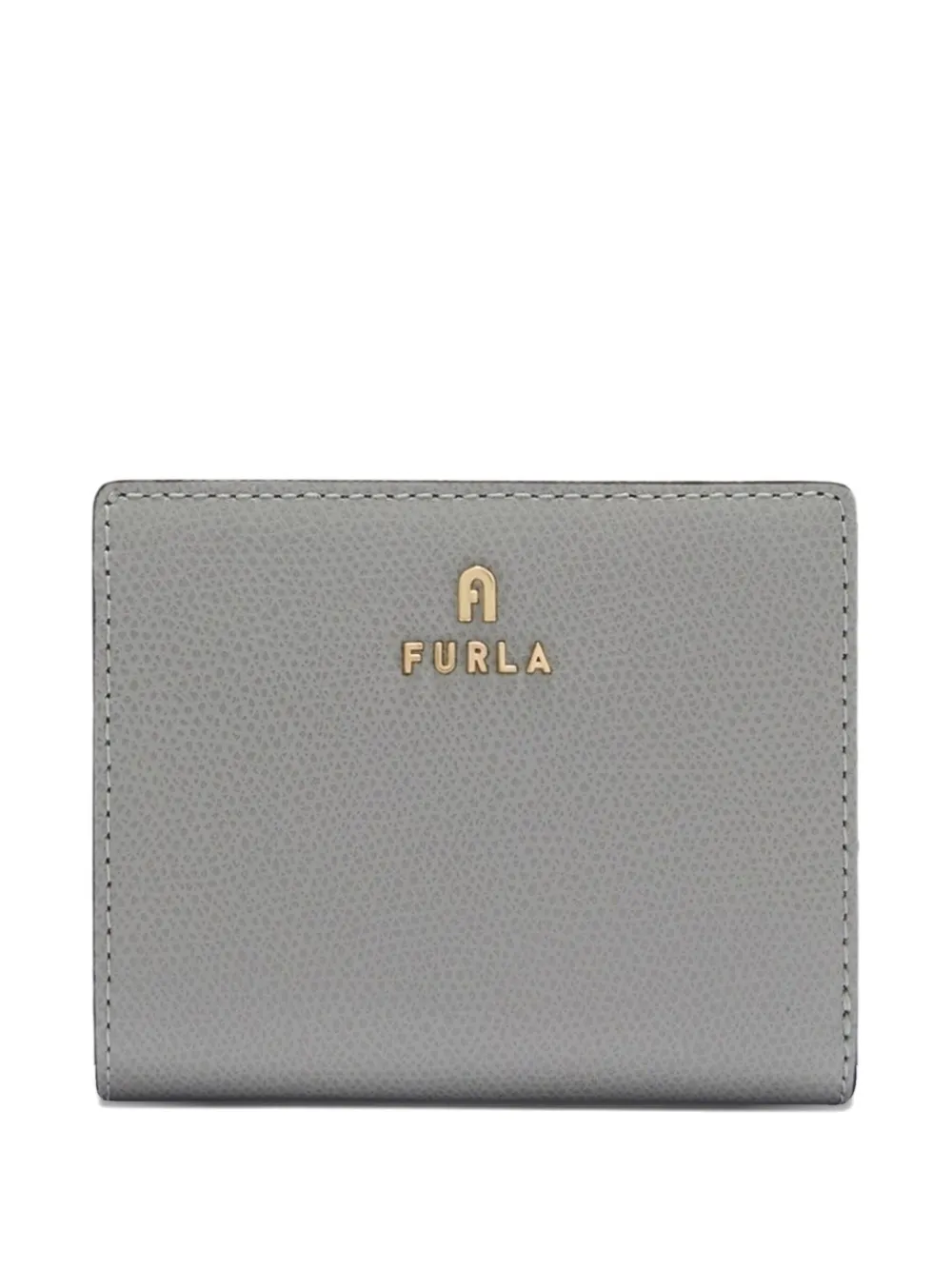 

Кожаный кошелек с логотипом Camelia Furla, серый