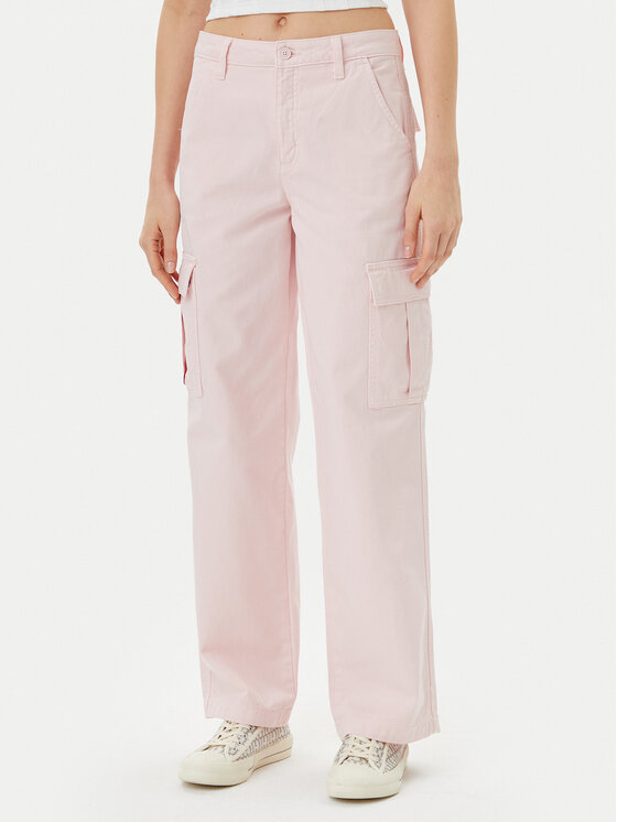 

Джинсы прямого покроя W4YB61 WGCV1 Guess Jeans, розовый