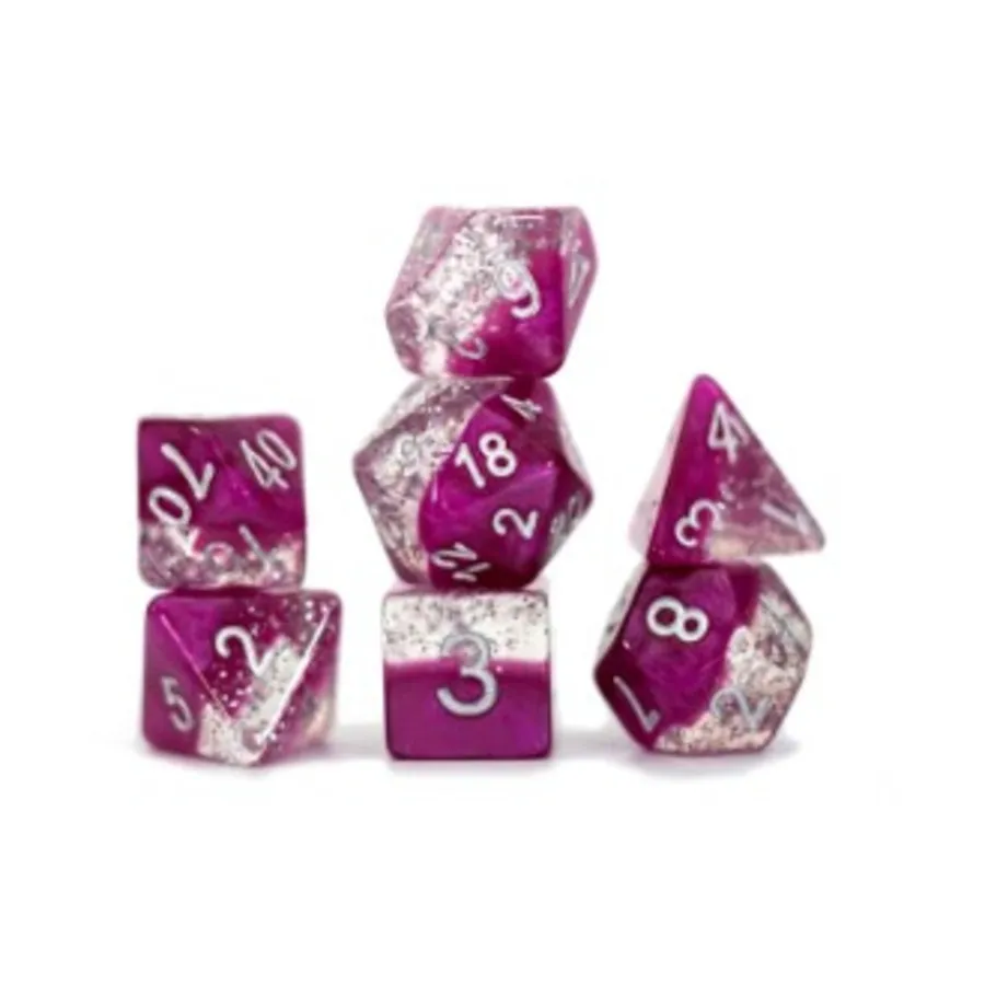 

Поли-набор - Вино с серебром (7), Halfsies Dice