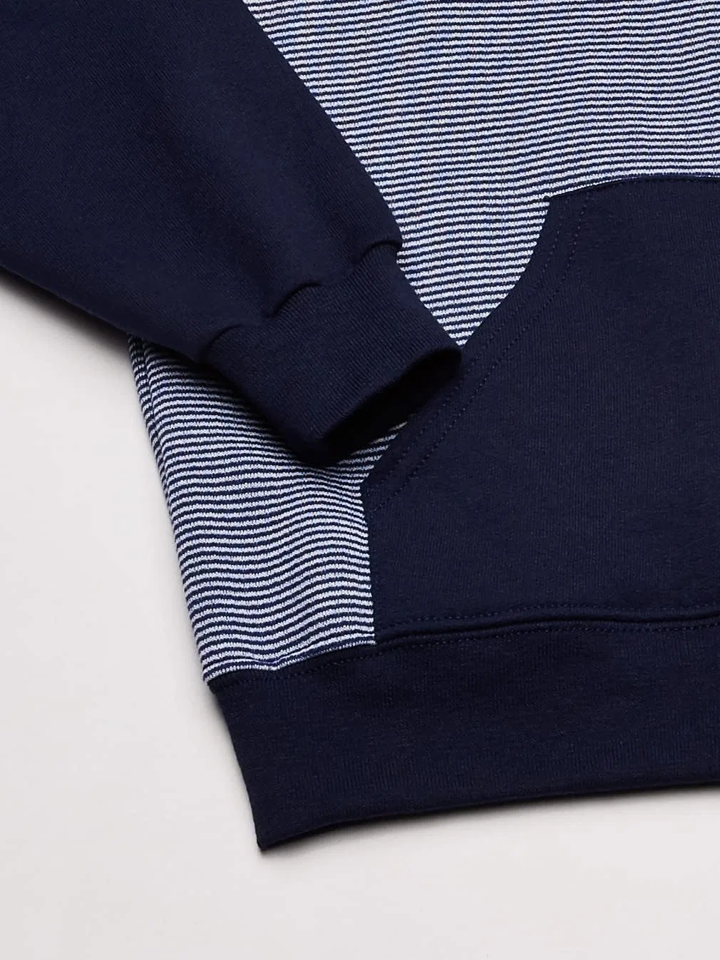 Толстовка Fruit of the Loom для мальчиков, Full Zip - Navy Stripe — фото 2
