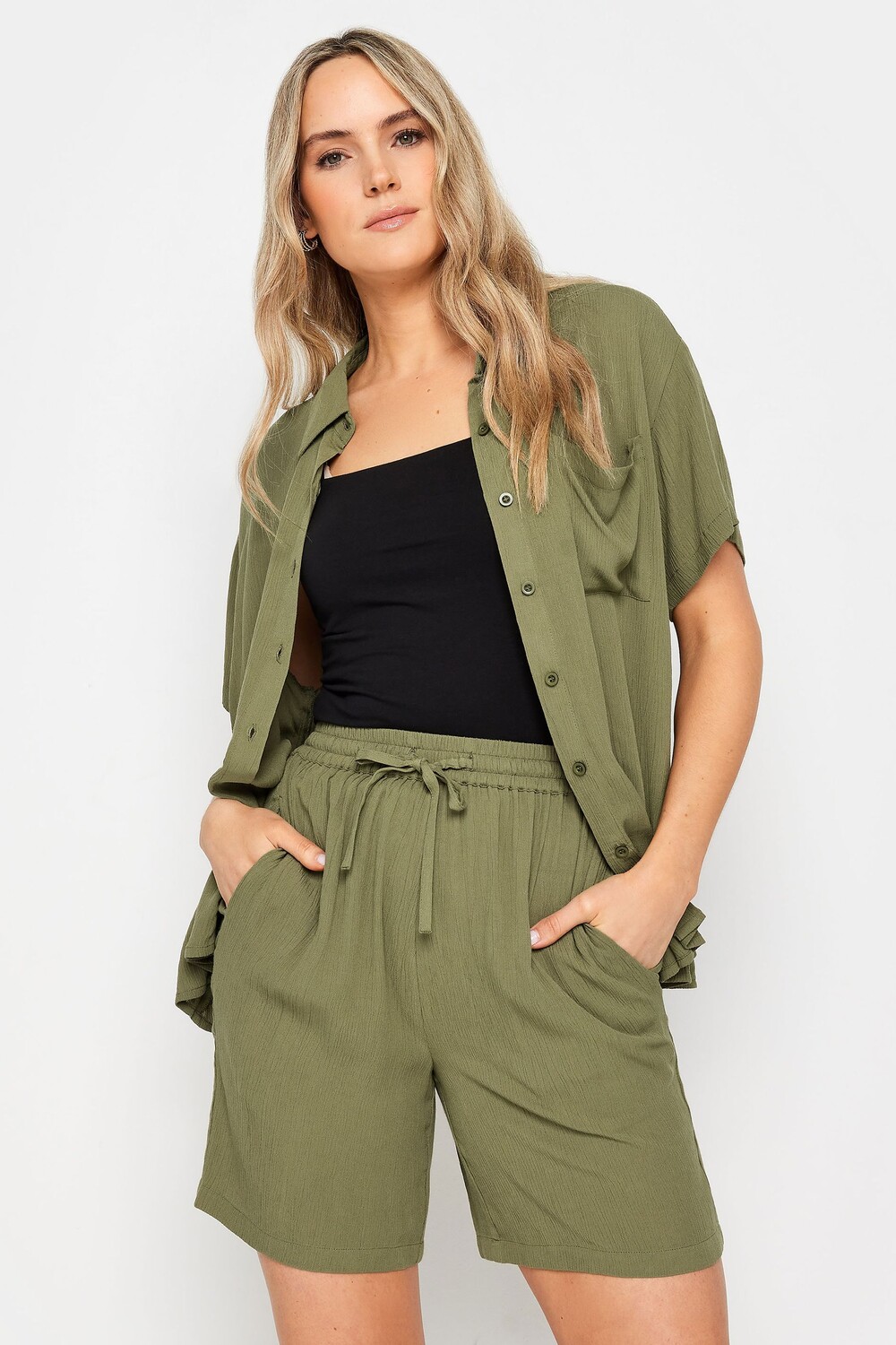 

Мятые шорты Long Tall Sally, зеленый