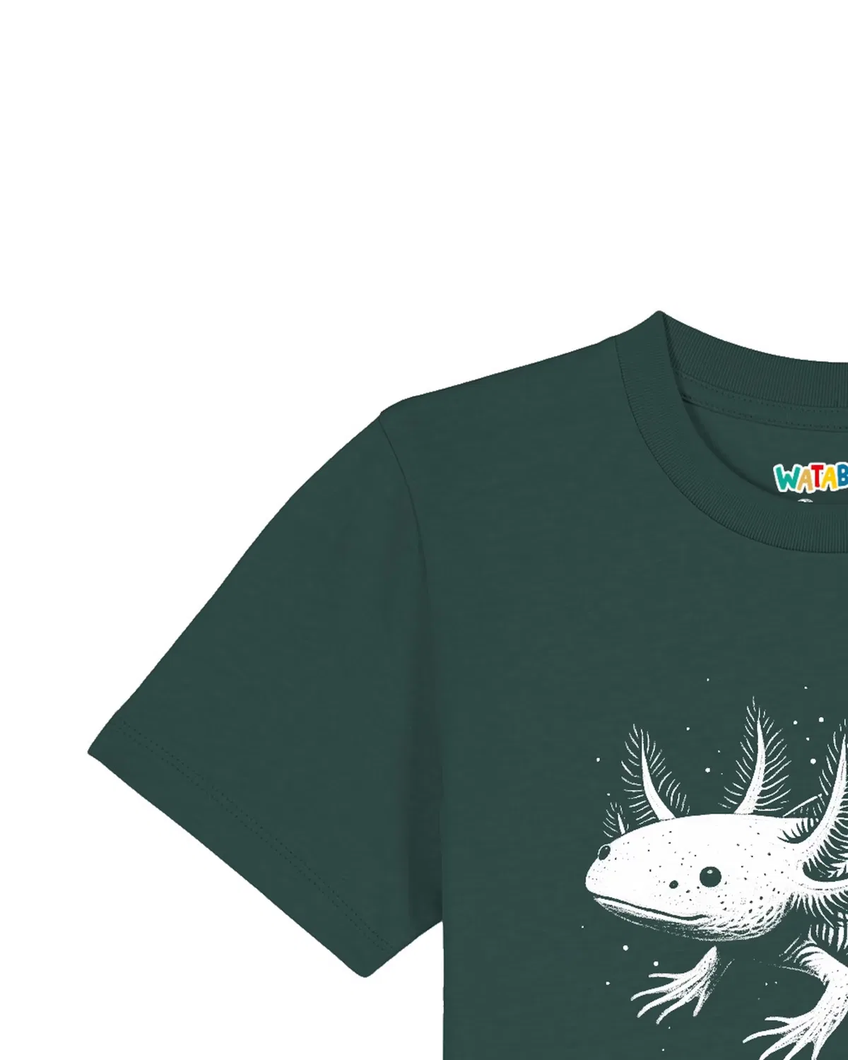Футболка 'Axolotl' Watabout.Kids, Dark Green — фото 3