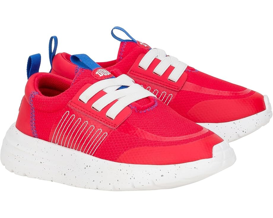 

Кроссовки Hey Dude Kids Sirocco Play Varsity, цвет Varsity Red