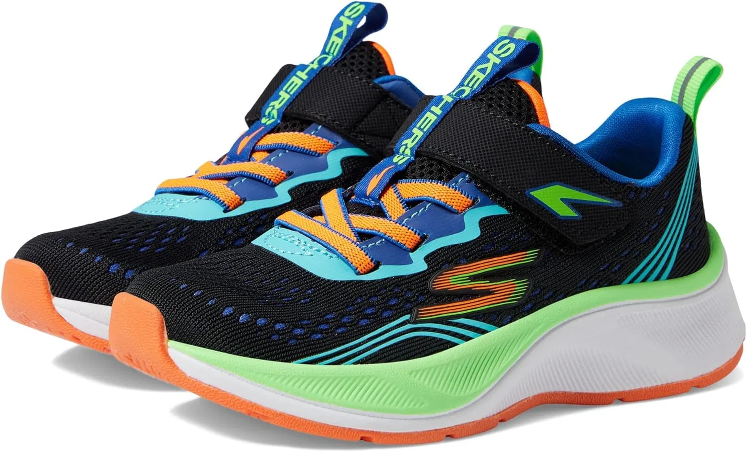 Кроссовки Bounder Pro для мальчиков Skechers, 2-Black Textile Ribbon With Multiple Decorative Elements