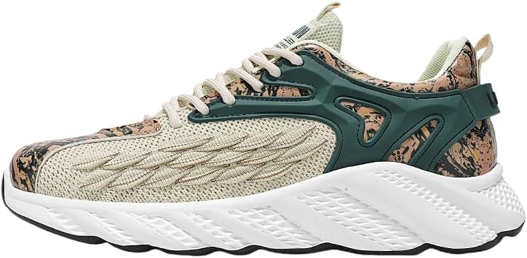 

Мужские дышащие спортивные кроссовки - легкая спортивная обувь для повседневного активного образа жизни Hoalox, бежевый