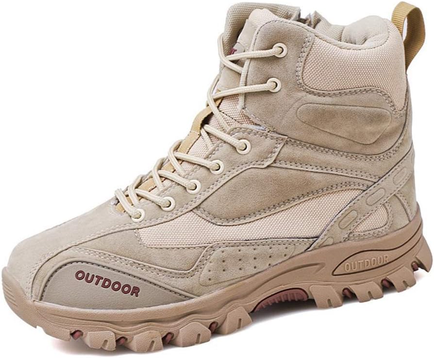 

Мужские армейские тактические ботинки, высокие боевые ботинки для активного отдыха, альпинизма и походов, военная обувь, черные - 40/UK 7/US 7.5 Jlfzc