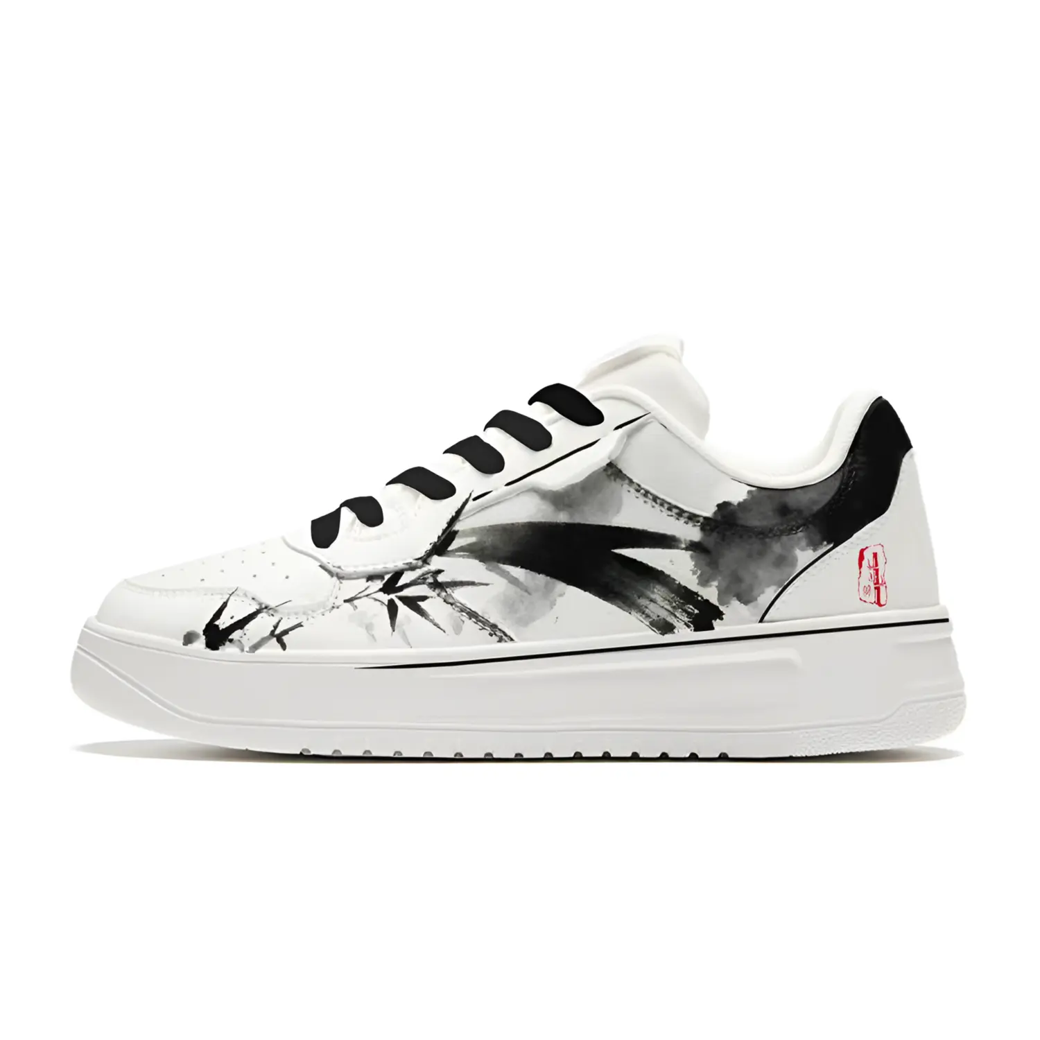 

Износостойкие и легкие низкие скейтбордистские кроссовки унисекс Anta, черный белый