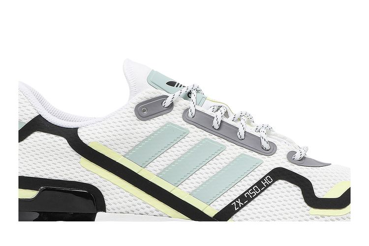 Кроссовки ZX 750 HD 'White Green Tint', белый — фото 2