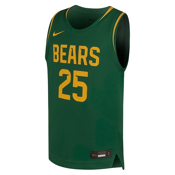 Молодежная баскетбольная майка Baylor Bears #25 forest green Nike — фото 3