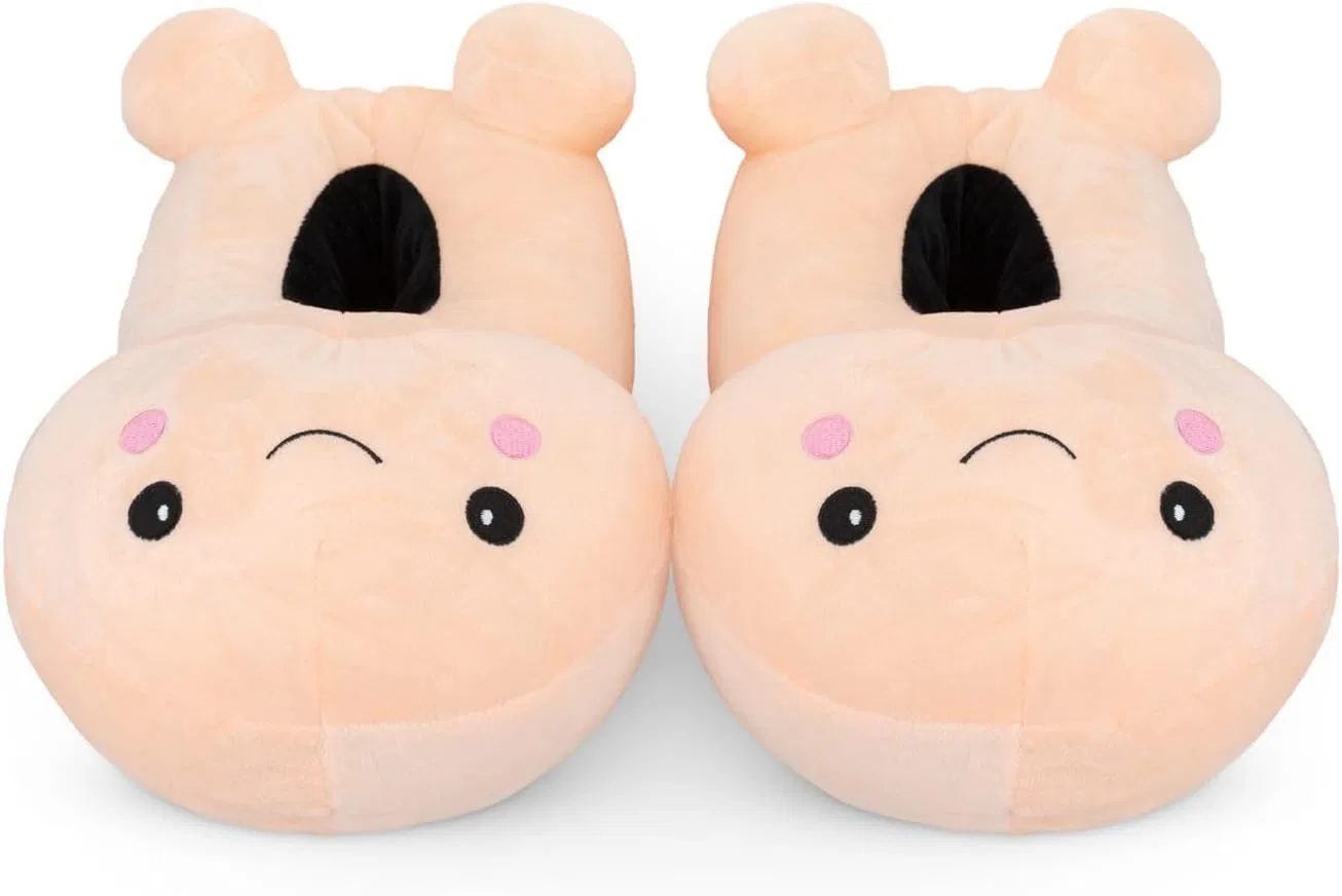 EasyToys Анатомические тапочки с изображением смайлика - бежевые — фото 4