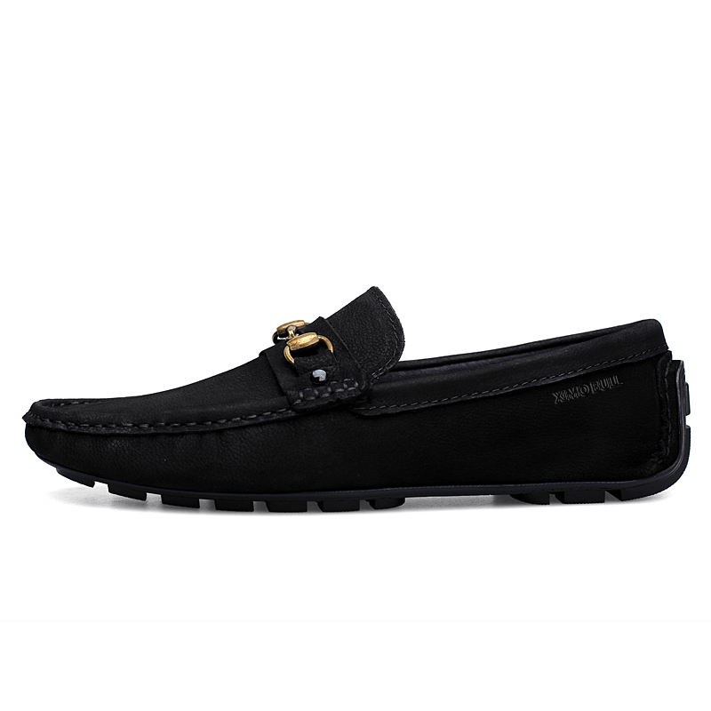 

XIMO BULL Мужские повседневные туфли черные из черной замши, цвет Black Suede