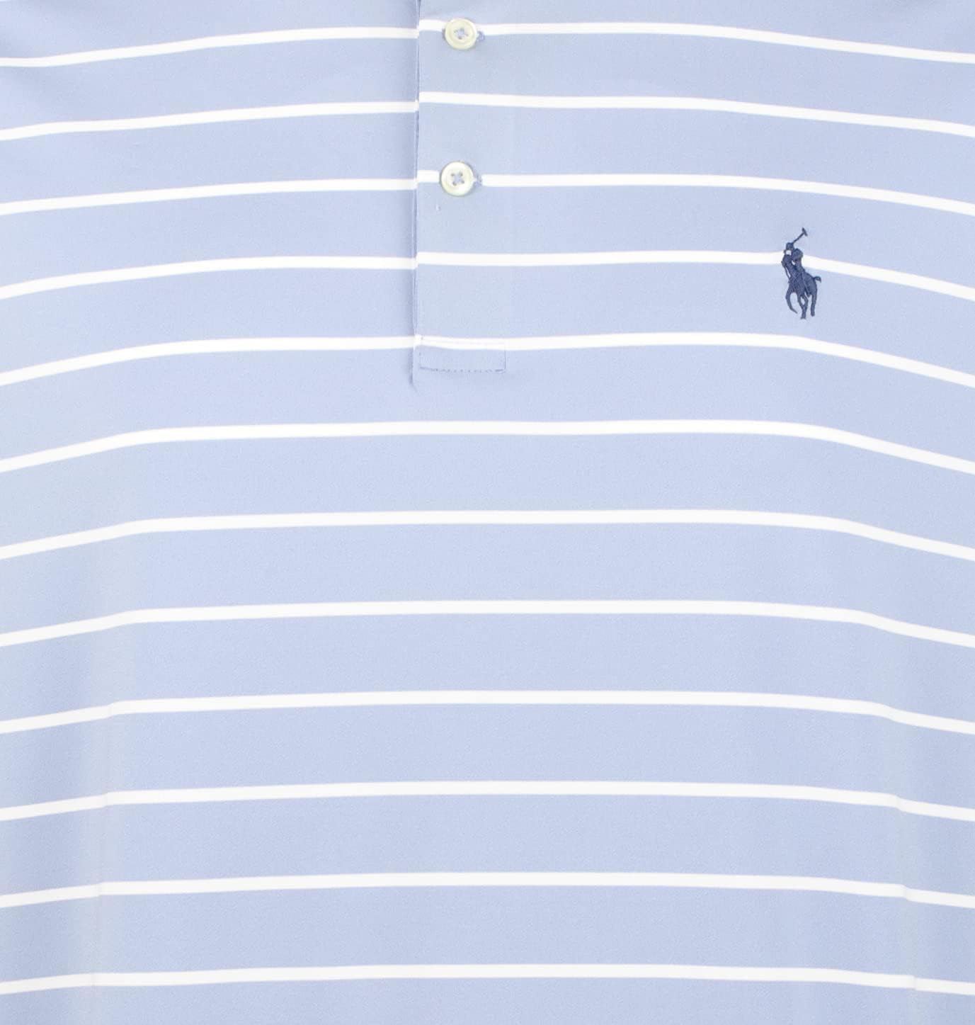 Polo Ralph Lauren мужская классическая футболка поло Performance с тремя пуговицами, Blue — фото 3