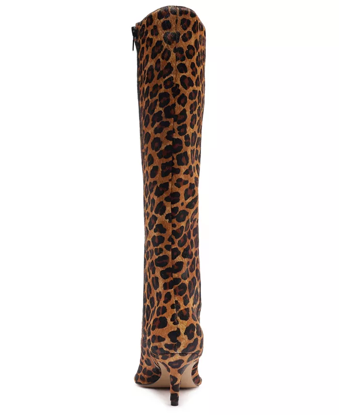 Женские сапоги Sasha Low Stiletto до колена Arezzo, коричневый — фото 3