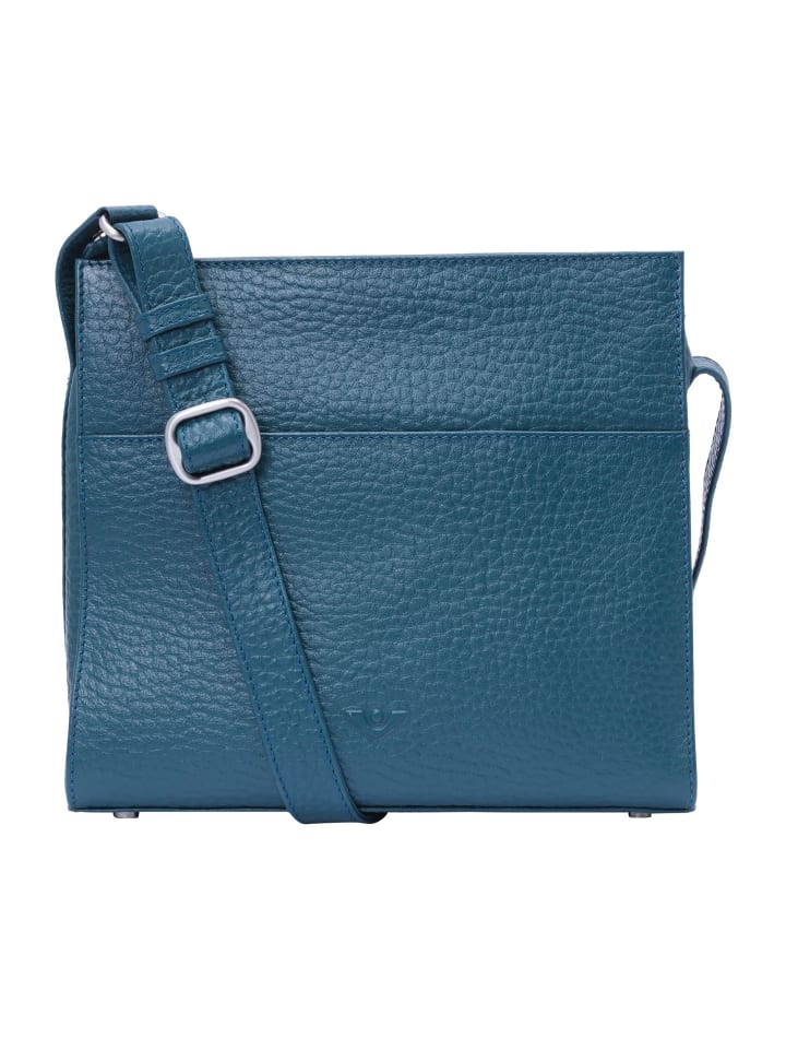 

Сумка через плечо Hirsch Candice, кожа, 24 см, цвет петроль VLD VOi Leather Design