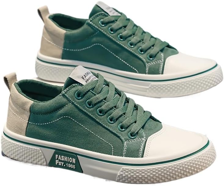 

Мужские дышащие кеды на шнуровке для катания на скейтборде на все сезоны Hhhchpm, зеленый