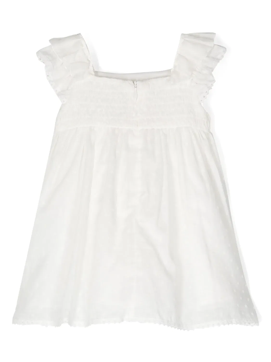 Платье из тюля пуэн-деспри с узором Stella McCartney Kids — фото 2