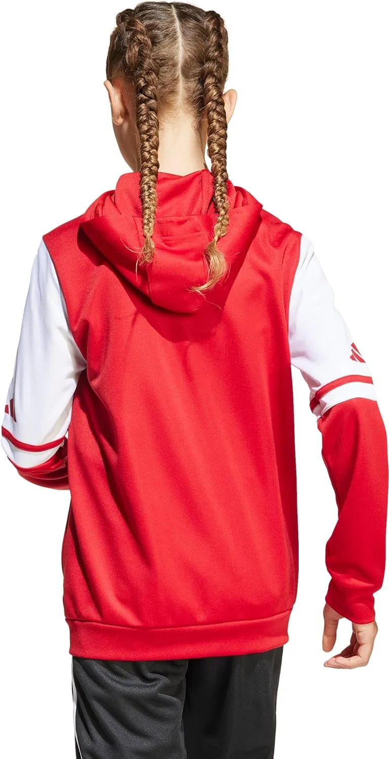Детская худи adidas Squadra25, Team Power Red 2/White — фото 2