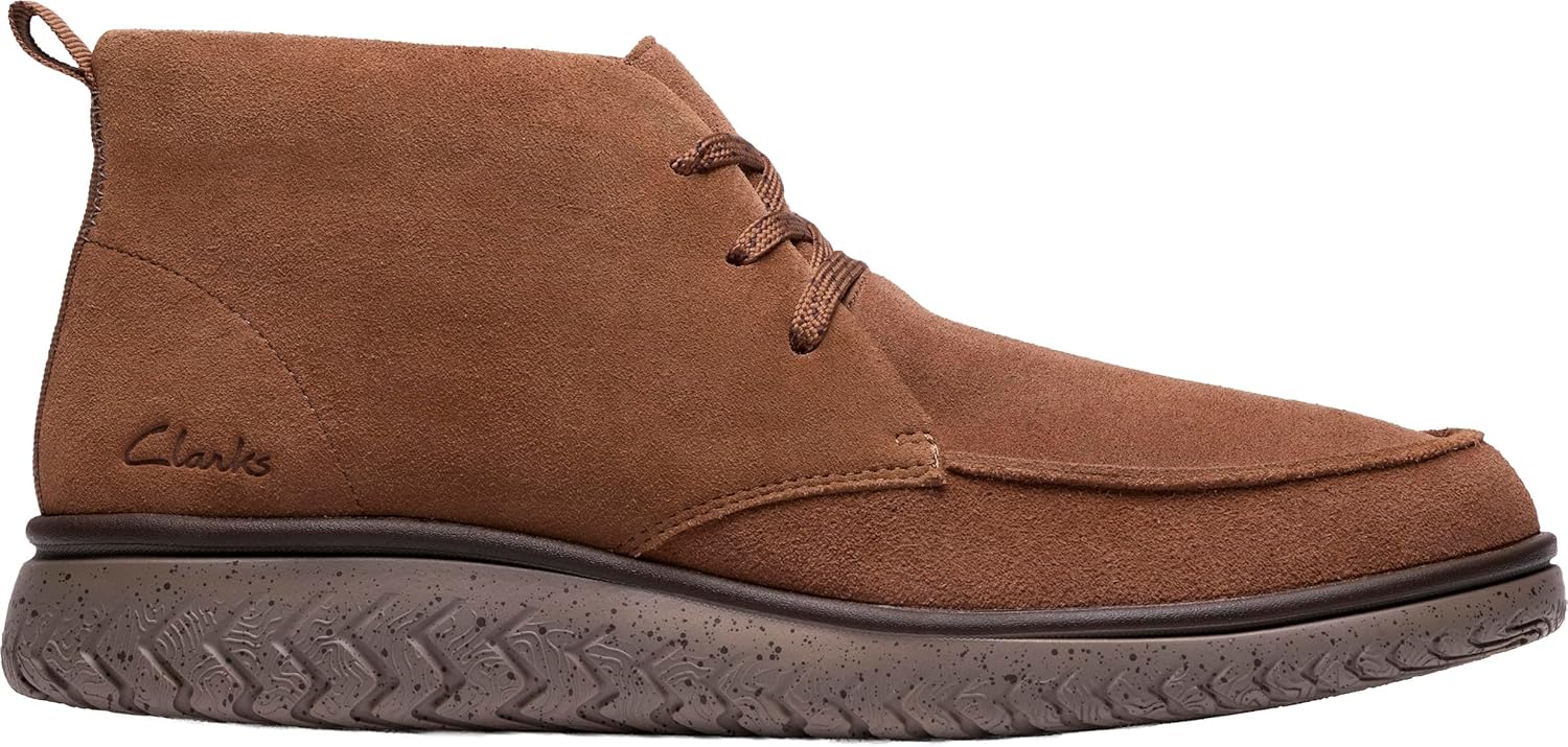 Мужские ботинки Clarks RelaxLite Moc с коротким голенищем, Cola Suede — фото 4