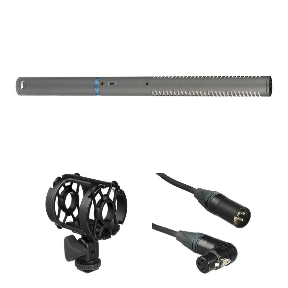 

Комплект направленного микрофона Audio-Technica AT897 с креплением-амортизатором и кабелем XLR