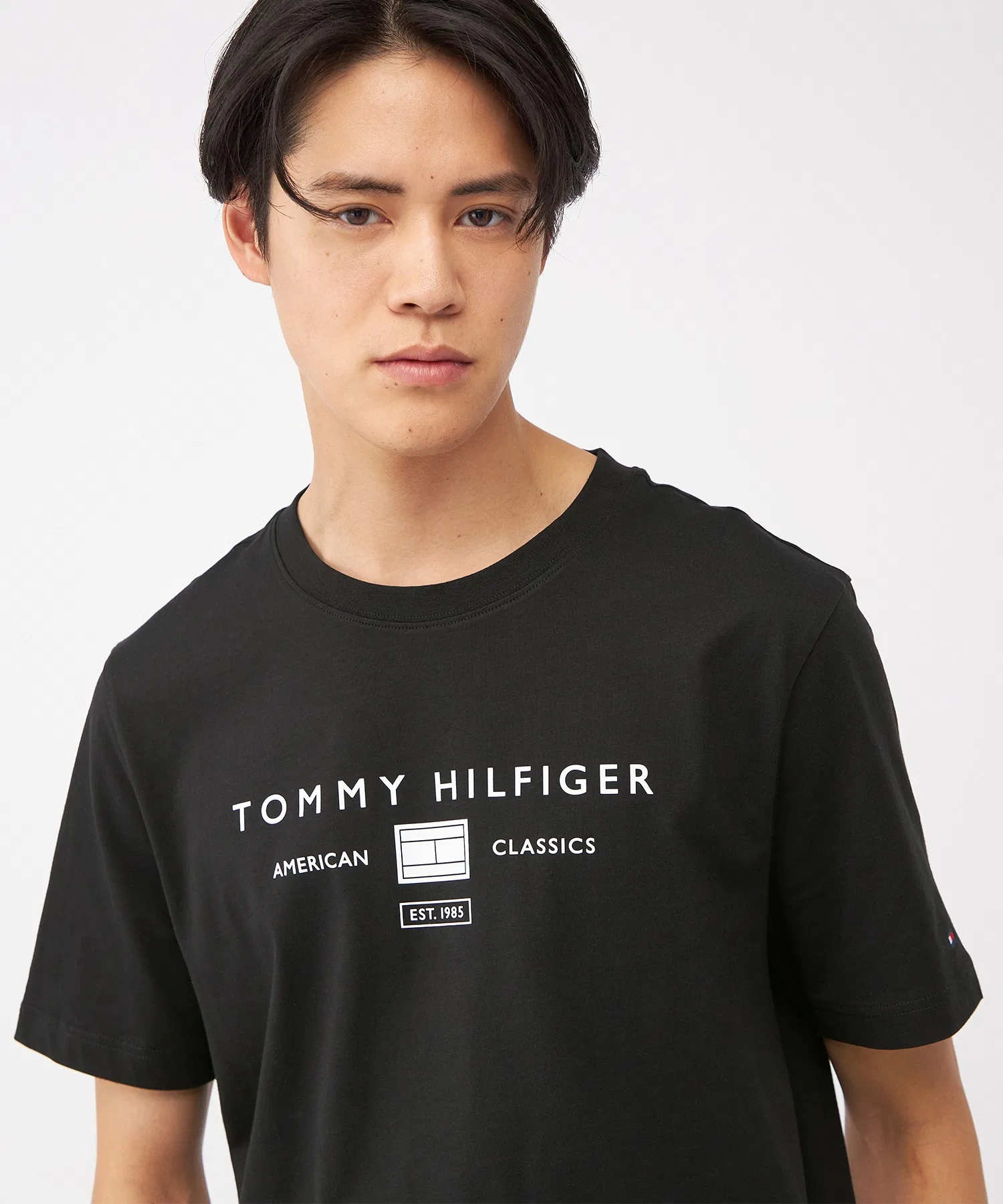 Унисекс футболка с логотипом TOMMY HILFIGER белая — фото 3