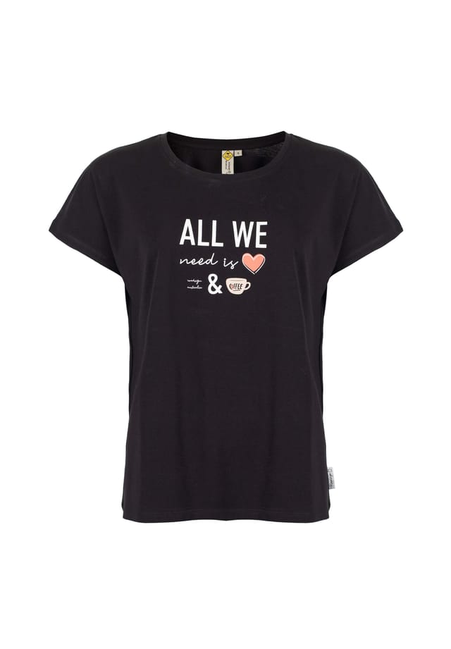 

Футболка coffeelove с принтом и современным стилем на каждый день Roadsign Australia, черный