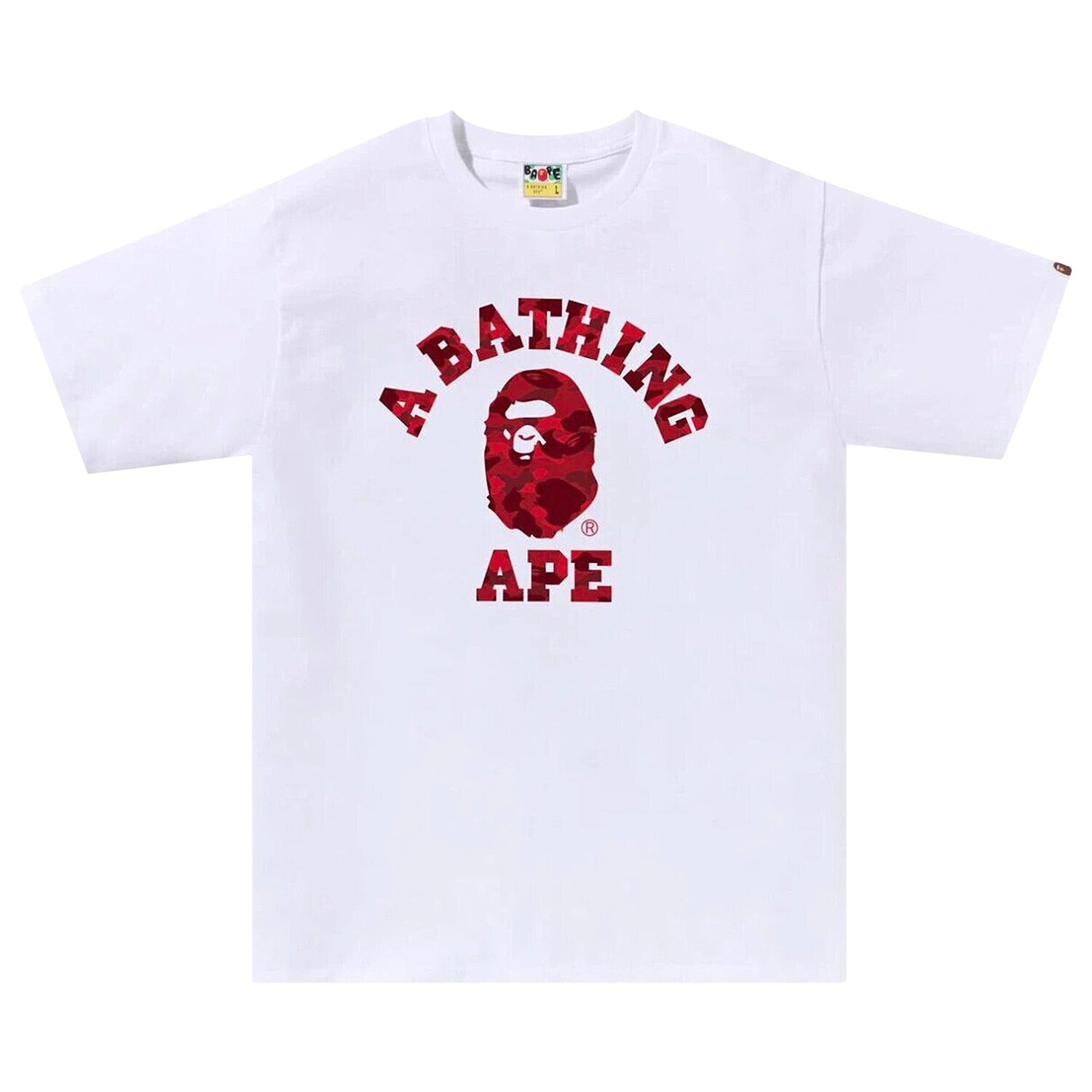 

Футболка BAPE Color Camo, Белый/Красный