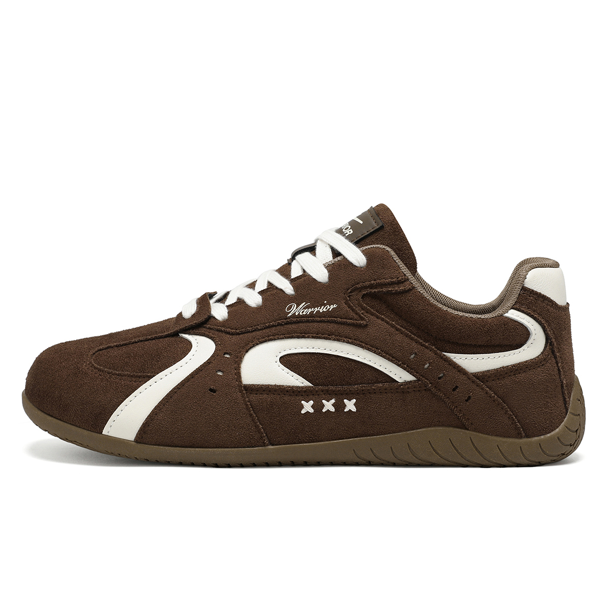 

Racing T Trainers Abrasion Resistant Height Increasing Low top German Army Trainers для мужчин WARRIOR, темно-coffee/бежевый