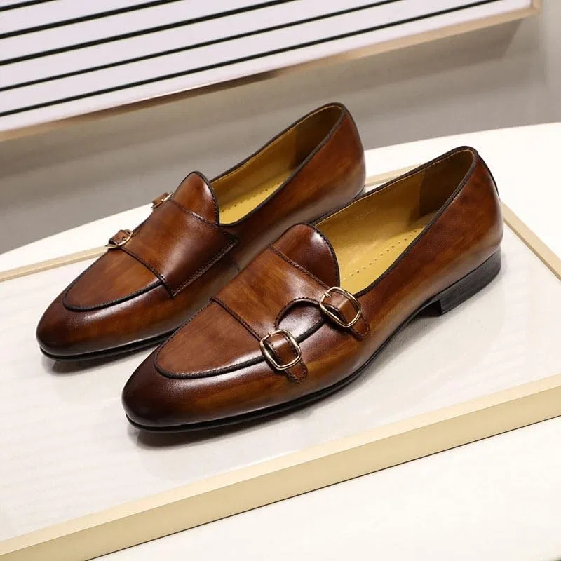 Лоферы винтажные Men's Vintage Spike Dress Loafers, коричневый DHFIRUFSHLO — фото 2