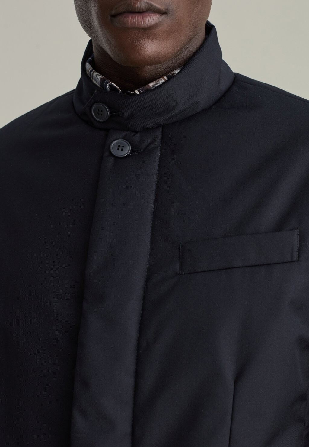 

Легкая куртка WITH HIGH NECK PIOMBO, синий