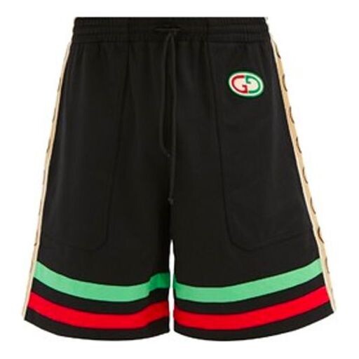 

Шорты gg stripe shorts 'black' Gucci, черный