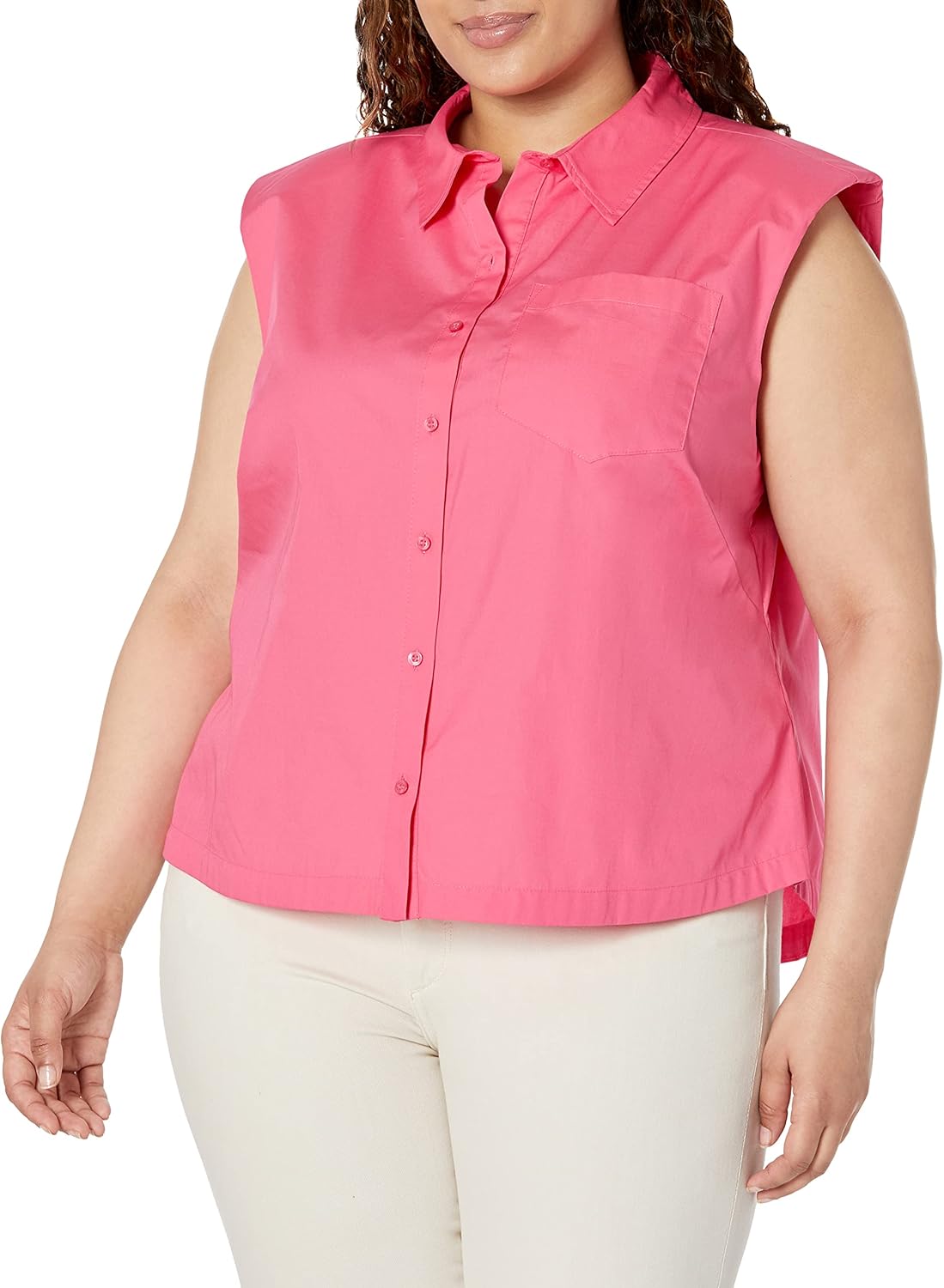 

Женская блузка Calvin Klein с воротником и без рукавов, Rosebud