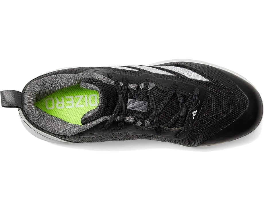 Кроссовки Adidas Kids Adizero Instinct TPU K (Little Kid/Big Kid), Black/White/Team Grey — фото 2