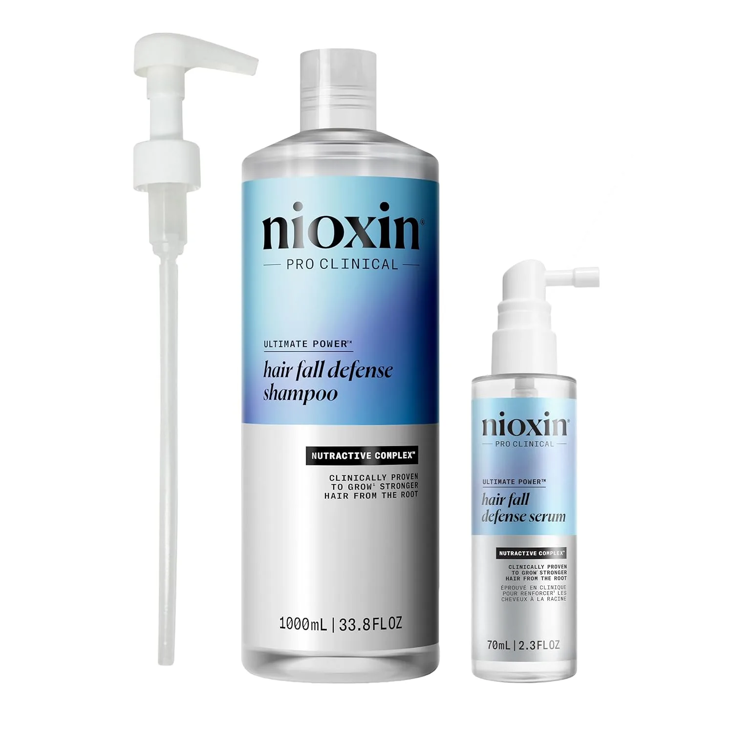 Набор Nioxin Hair Fall Defense Kit Duo Sets | Сила двух средств: шампунь от выпадения волос и интенсивное ежедневное несмываемое средство для тонких волос. 1068 мл (1 шт.)