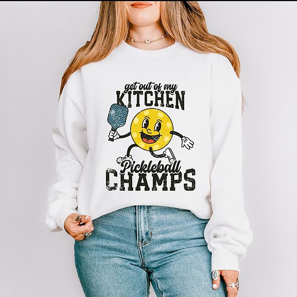 

Свитшот Get out of my kitchen pickleball champs Simply Sage Market, White, Белый, Свитшот Get out of my kitchen pickleball champs Simply Sage Market, White