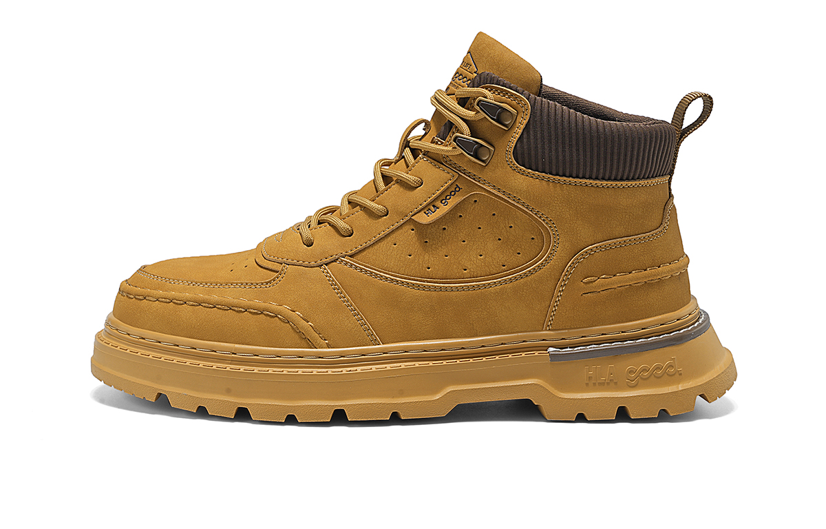 

HLA Мужские ботинки Martin черные земляно-желтые, цвет Earth Yellow