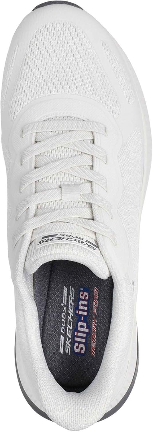 Мужские слипоны Skechers без рук - Bobs Sport Squad Chaos 4, белый — фото 3