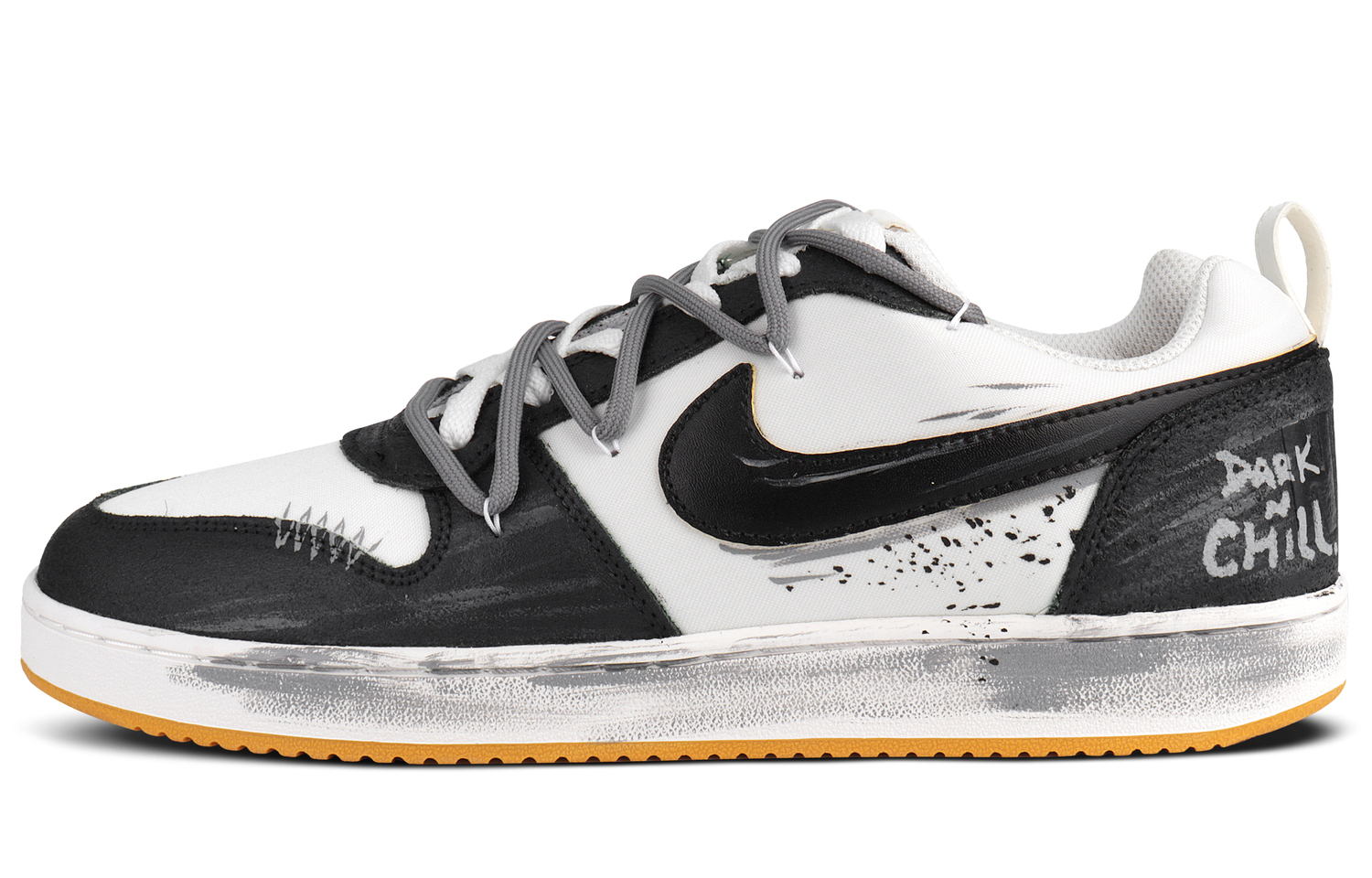 

Nike Мужские скейтерские кроссовки Court Borough Abrasion Resistant Low top Black White