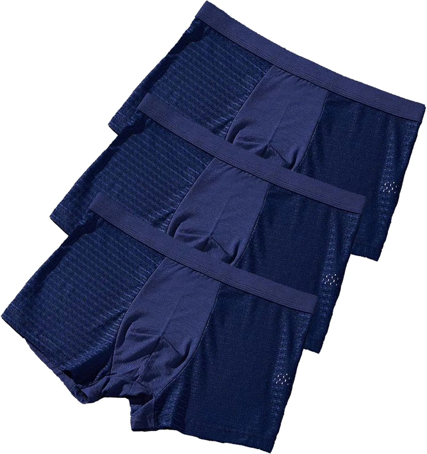 Боксеры дышащие, Mesh, Blue-3pc