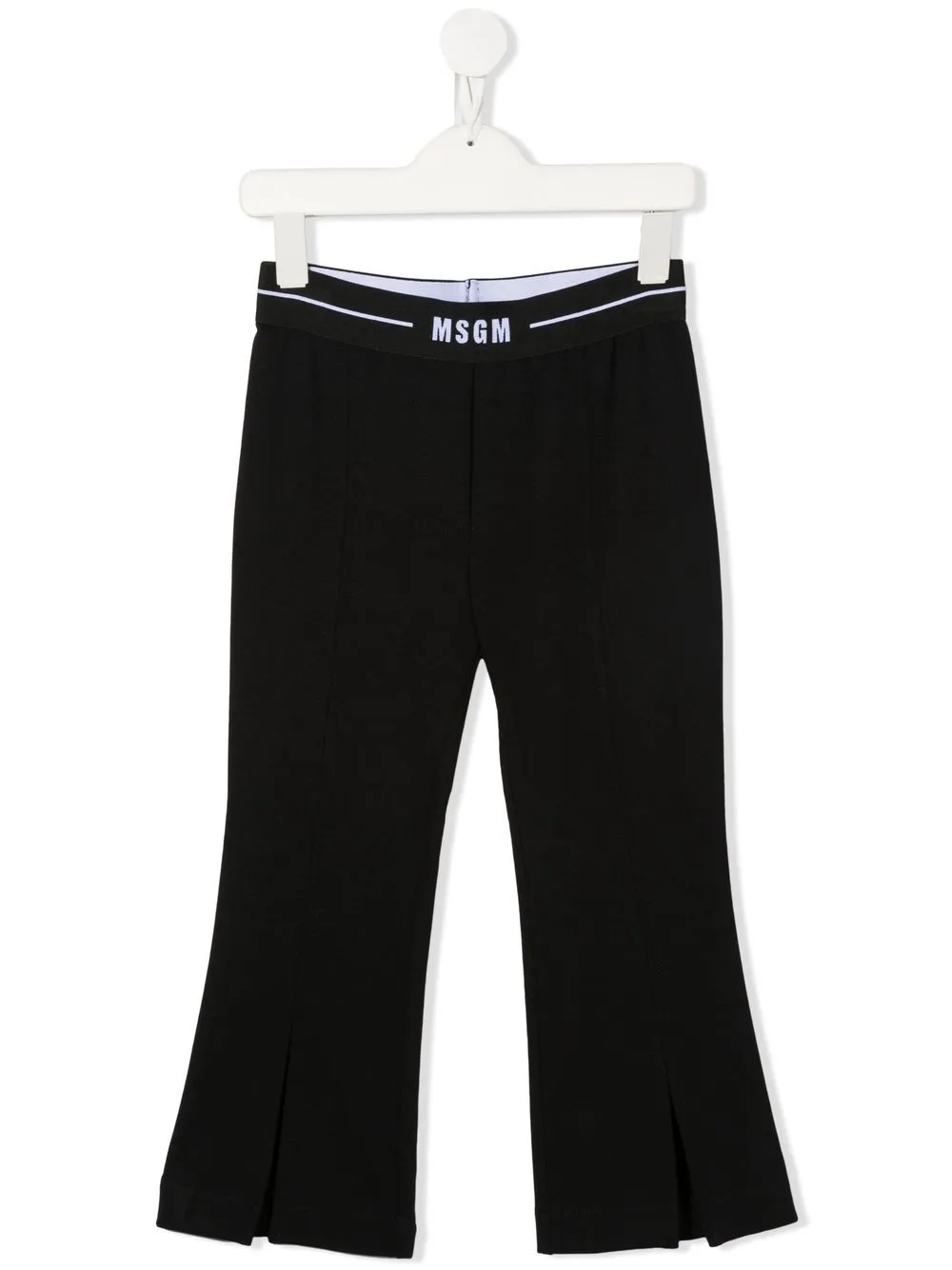 

Расклешенные брюки из джерси с логотипом MSGM Kids, синий