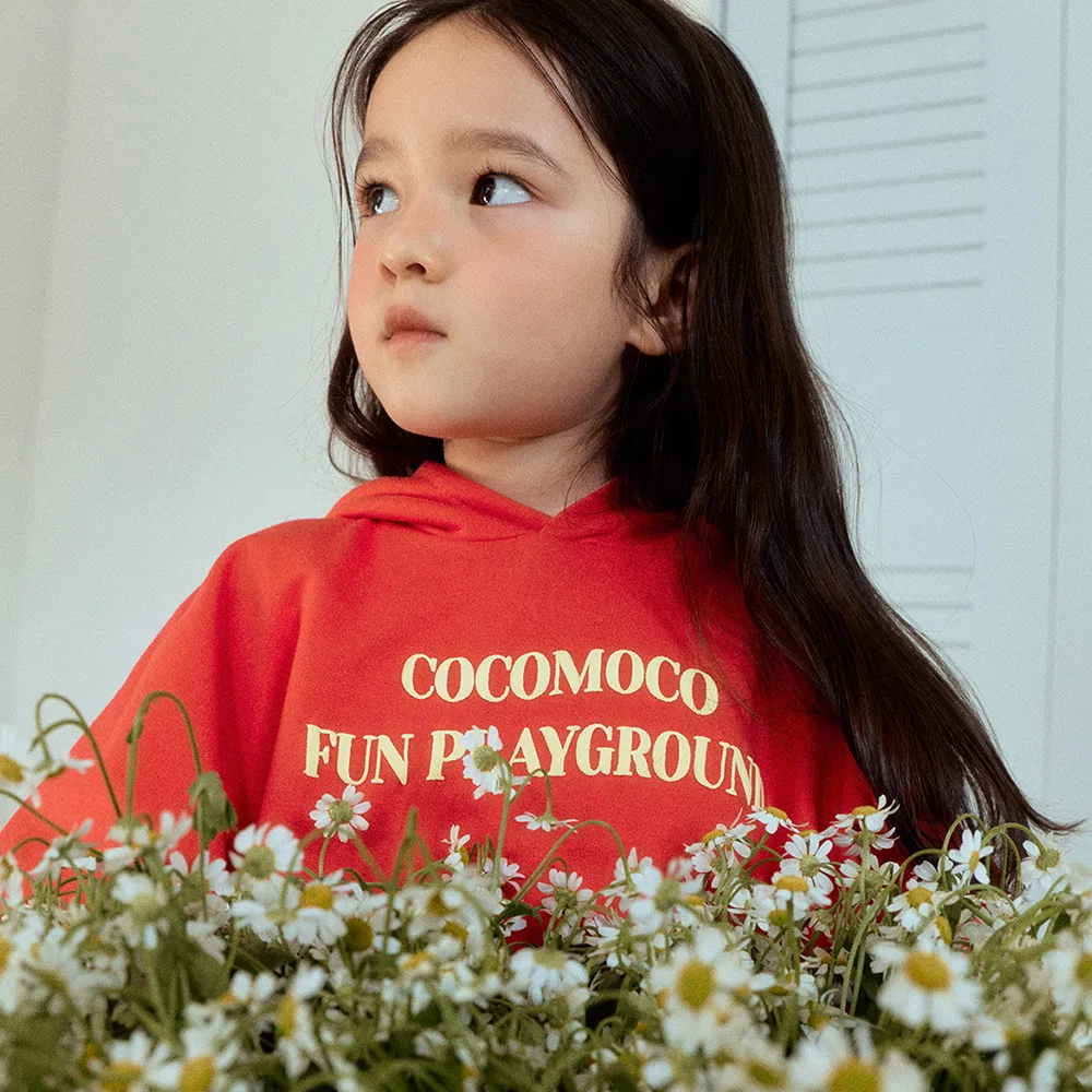 Детский худи "Бести" томатно-красный от Cocomoco