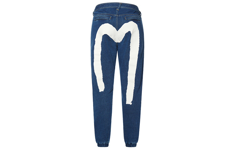 

Джинсы мужские деним синие Evisu, синий