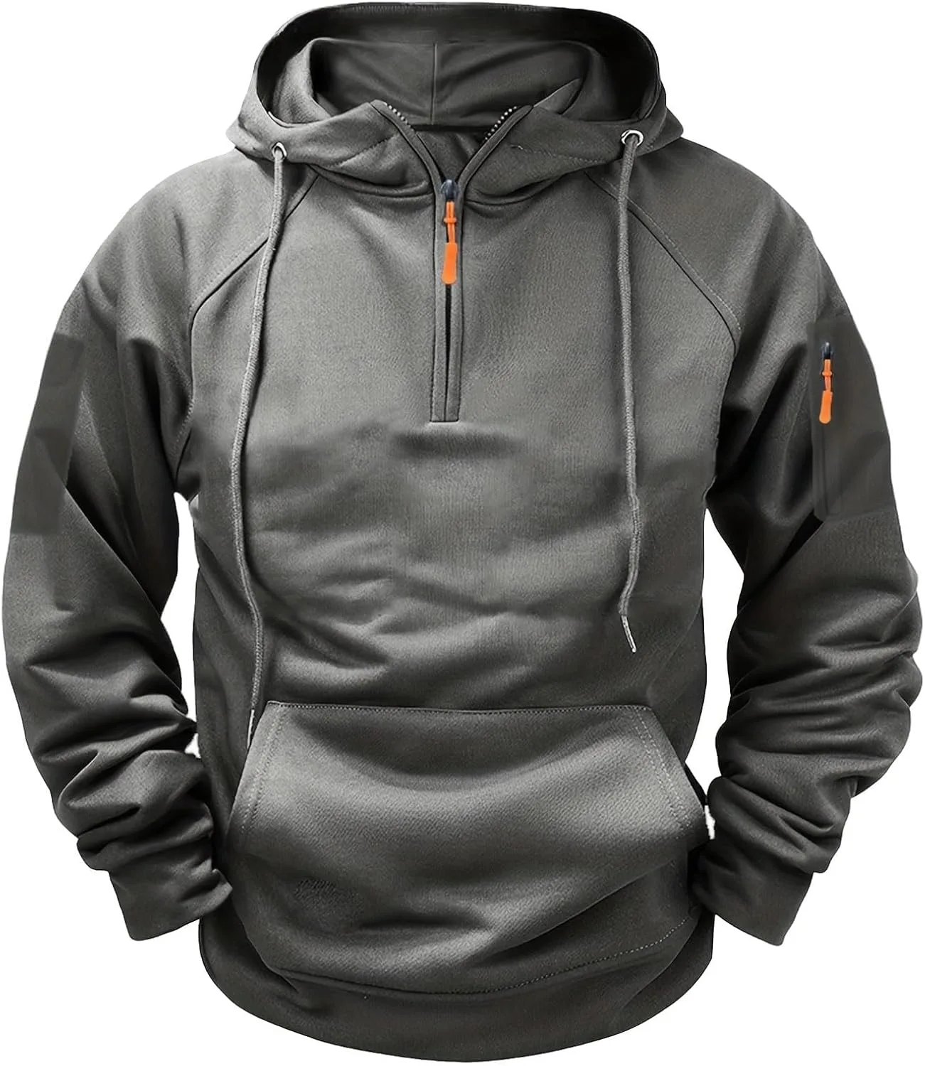 

Тактический худи для мужчин с четвертью молнией и карманами YSERB